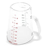 Carlisle Commercial Measuring Cup, 0.5 gal, Clear Measuring Cups, Plastic - Office Ready