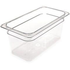 Carlisle StorPlus Polycarbonate Food Pan, 5.7 qt, 6.88 x 12.75 x 6, Clear, Plastic