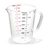 Carlisle Commercial Measuring Cup, 0.5 gal, Clear Measuring Cups, Plastic - Office Ready