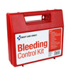 First Aid Only™ Bleeding Control Wall Station Single Kit -Deluxe, 14 Pieces, Plastic Case Trauma Responder Packs - Office Ready