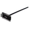 Carlisle Sparta Broiler Master Grill Brush & Scraper with Handle, Metal Bristles, 30.5" Black Wood Handle Scratch Brushes - Office Ready