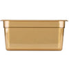 Carlisle StorPlus High Heat Food Pan, 5.7 qt, 12.75 x 12.75 x 6, Amber, Plastic Storage Food Containers - Office Ready