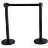 Tatco Economy Crowd Control, Assorted Materials, 14" x 35" x 9 ft 6", Black, 2/Carton Barrier Chain/Rope/Tape Posts - Office Ready