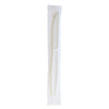 Boardwalk® Heavyweight Wrapped Polystyrene Cutlery, Knife, Plastic, White, 1,000/Carton Disposable Knives - Office Ready