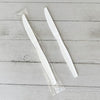 Boardwalk® Heavyweight Wrapped Polystyrene Cutlery, Knife, Plastic, White, 1,000/Carton Disposable Knives - Office Ready