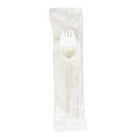 Boardwalk® School Cutlery Kit, Mediumweight, Napkin/Spork/Straw, 5.31