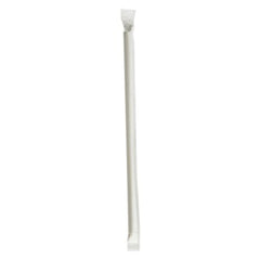 Boardwalk® Wrapped Jumbo Paper Straws, 7.75", Paper, White, 1,280/Carton