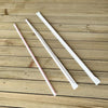 Boardwalk® Wrapped Giant Straws, 10.25", Polypropylene, Red/White Striped, 1,200/Carton Wrapped Straws - Office Ready