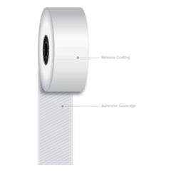 Iconex™ Sticky Media™, 1.57" x 270 ft, White, 12 Rolls/Carton