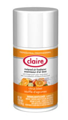 Claire® Metered Air Freshener, 7 oz Aerosol Spray, Citrus Blast, 12/Carton