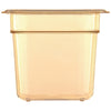 Carlisle StorPlus High Heat Food Pan, 2.5 qt, 6.38 x 6.75 x 6, Amber, Plastic Storage Food Containers - Office Ready