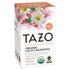 Tazo® Tea Bags, Organic Calm Chamomile, 16/Box, 6 Boxes/Carton