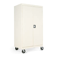 Alera® Assembled Mobile Storage Cabinet, with Adjustable Shelves 36w x 24d x 66h, Putty Office & All-Purpose Storage Cabinets - Office Ready