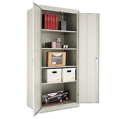 Alera® Heavy Duty Welded Storage Cabinet, Four Adjustable Shelves, 36w x 24d, Light Gray