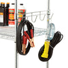 Alera® Wire Shelving Hook Bars, Five Hooks, 24" Deep, Silver, 2 Bars/Pack Shelving Units-Parts-Hooks/Clips - Office Ready