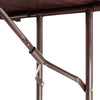 Alera® Rectangular Wood Folding Table, Rectangular, 71.88w x 29.88d x 29.13h, Mahogany Tables-Folding & Utility Tables - Office Ready