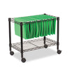 Alera® Rolling File Cart, 24w x 14d x 21h, Black Carts & Stands-Filing Cart - Office Ready