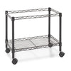 Alera® Rolling File Cart, 24w x 14d x 21h, Black Carts & Stands-Filing Cart - Office Ready