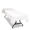 Tablemate® Table Set® Poly Tissue Table Cover, 54" x 108", White, 6/Pack Tablecloths-Paper Cover - Office Ready
