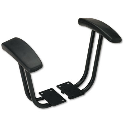 Alera® Optional Fixed Height T-Arms, Black Chair Accessories-Chair Arms - Office Ready