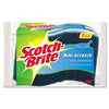 Scotch-Brite® Non-Scratch Multi-Purpose Scrub Sponge, 4.4 x 2.6, 0.8" Thick, Blue, 3/Pack Sponges-Scrub Sponge - Office Ready