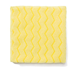 Rubbermaid® Commercial Microfiber Cleaning Cloths, Microfiber, 16 x 16, Yellow, 12/Carton