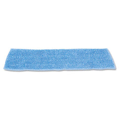 Rubbermaid® Commercial Economy Wet Mopping Pad, Microfiber, 18", Blue, 12/Carton