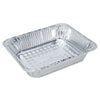 Handi-Foil of America® Aluminum Steam Table Pans, Half-Size Shallow, 1.69" Deep, 10.38 x 12.75, 100/Carton Steam Table Food Pans - Office Ready