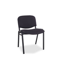 Alera® Continental Series Stacking Chairs, Supports Up to 250 lb, Black, 4/Carton Chairs/Stools-Folding & Nesting Chairs - Office Ready