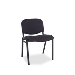 Alera® Continental Series Stacking Chairs, Supports Up to 250 lb, Black, 4/Carton