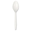 Boardwalk® Mediumweight Polystyrene Cutlery, Teaspoon, White, 100/Box Utensils-Disposable Teaspoon - Office Ready