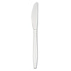 Boardwalk® Mediumweight Polystyrene Cutlery, Knife, White, 100/Box Utensils-Disposable Knife - Office Ready