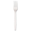 Boardwalk® Mediumweight Polystyrene Cutlery, Fork, White, 100/Box Utensils-Disposable Fork - Office Ready