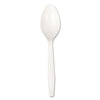 Boardwalk® Heavyweight Polystyrene Cutlery, Teaspoon, White, 1000/Carton Utensils-Disposable Teaspoon - Office Ready