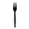 Boardwalk® Heavyweight Polystyrene Cutlery, Fork, Black, 1000/Carton Disposable Forks - Office Ready