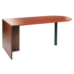 Alera® Valencia™ Series D-Top Desk, 71" x 35.5" x 29.63", Medium Cherry