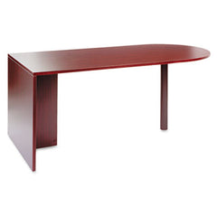 Alera® Valencia™ Series D-Top Desk, 71" x 35.5" x 29.63", Mahogany