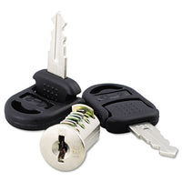 Alera® Core Removable Lock and Key Set, Silver, Two Keys/Set Locks-Replacement Core/Keyed - Office Ready