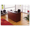 Alera® Valencia™ Series Reception Desk with Transaction Counter, 71" x 35.5" x 29.5" to 42.5", Mahogany Desks-Reception & Counter Desks - Office Ready
