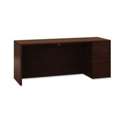 HON® 10500 Series™ Single Pedestal Credenza with Full-Height Pedestal, 72w x 24d x 29.5h, Mahogany
