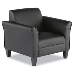 Alera® Reception Lounge Sofa Series Club Chair, 35.43" x 30.7" x 32.28", Black