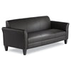Alera® Reception Lounge Sofa Series, 3-Cushion Sofa, 77w x 31.5d x 32h, Black Sofas/Loveseats-Sofas - Office Ready