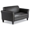 Alera® Reception Lounge Sofa Series, Loveseat, 55.5w x 31.5d x 32h, Black Sofas/Loveseats-Sofas - Office Ready
