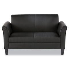 Alera® Reception Lounge Sofa Series, Loveseat, 55.5w x 31.5d x 32h, Black