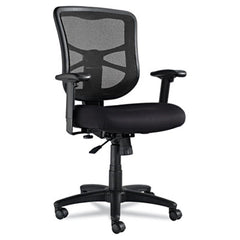 Alera® Elusion™ Series Mesh Mid-Back Swivel/Tilt Chair, Supports Up to 275 lb, 17.9" to 21.8" Seat Height, Black