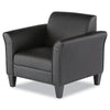 Alera® Reception Lounge Sofa Series Club Chair, 35.43" x 30.7" x 32.28", Black Chairs/Stools-Guest & Reception Chairs - Office Ready