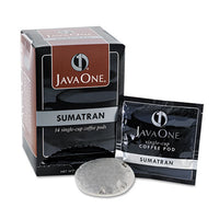 Distant Lands Coffee Coffee Pods, Sumatra Mandheling, Single Cup, 14/Box Beverages-Coffee, Pod - Office Ready