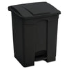 Safco?« Large Capacity Plastic Step-On Receptacle, 23 gal, Plastic, Black Indoor All-Purpose Waste Bins - Office Ready