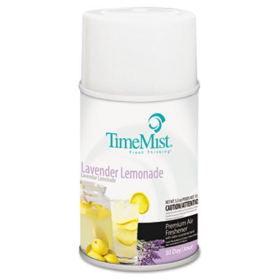 TimeMist® Premium Metered Air Freshener Refills, Lavender Lemonade, 5.3 oz Aerosol Spray Aerosol Air Freshener/Odor Eliminator Refills - Office Ready