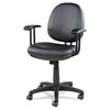 Alera® Interval Series Swivel/Tilt Task Chair, Bonded Leather Seat/Back, Up to 275 lb, 18.11" to 23.22" Seat Height, Black Chairs/Stools-Office Chairs - Office Ready